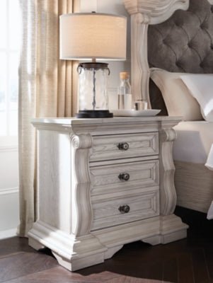 Bruchandi Nightstand - Gray Nightstand w/ Charging Station modern furniture Contempo Furniture