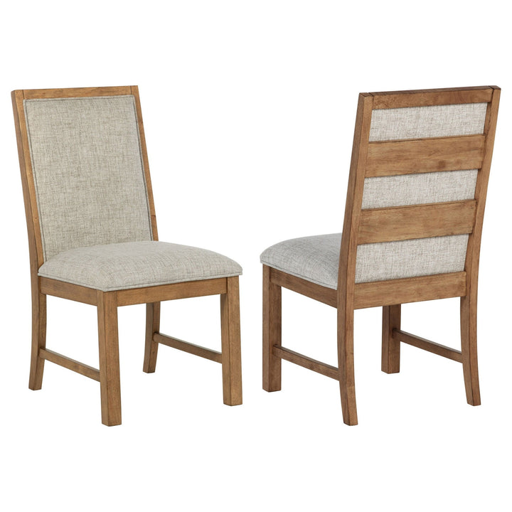 Bruner - Upholstered Dining Side Chair (Set of 2) - Brown Chair Set modern furniture Contempo Furniture