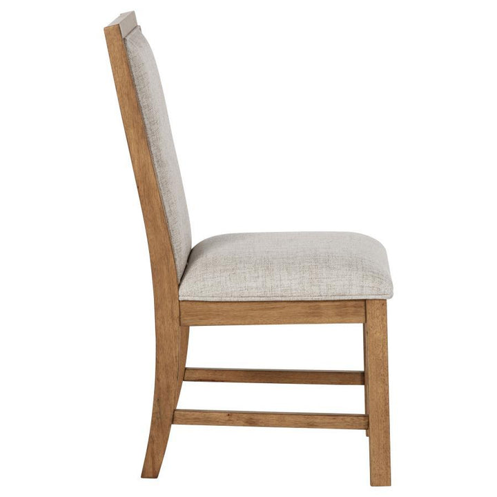 Bruner - Upholstered Dining Side Chair (Set of 2) - Brown Chair Set modern furniture Contempo Furniture