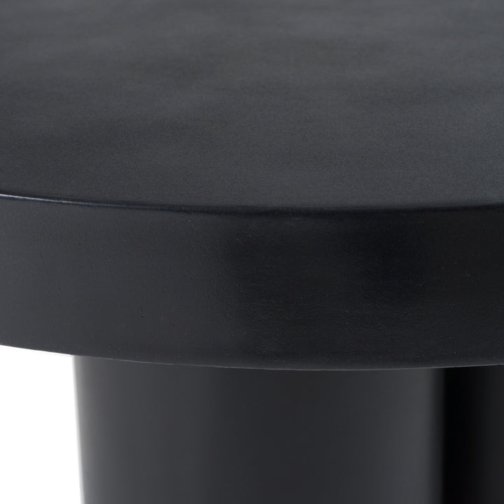 Bruni  Modern Black Concrete Coffee Table