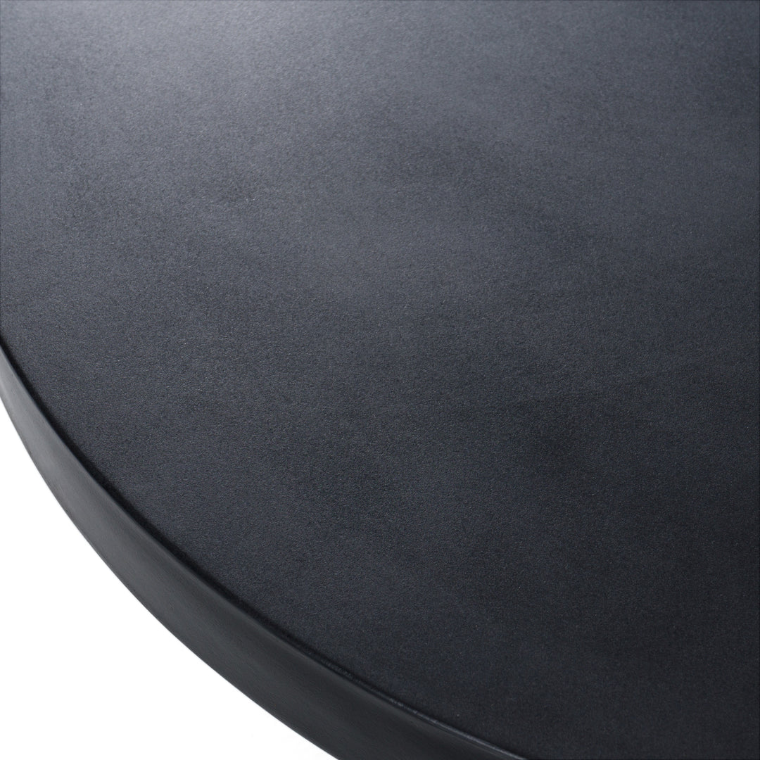 Bruni  Modern Black Concrete Coffee Table