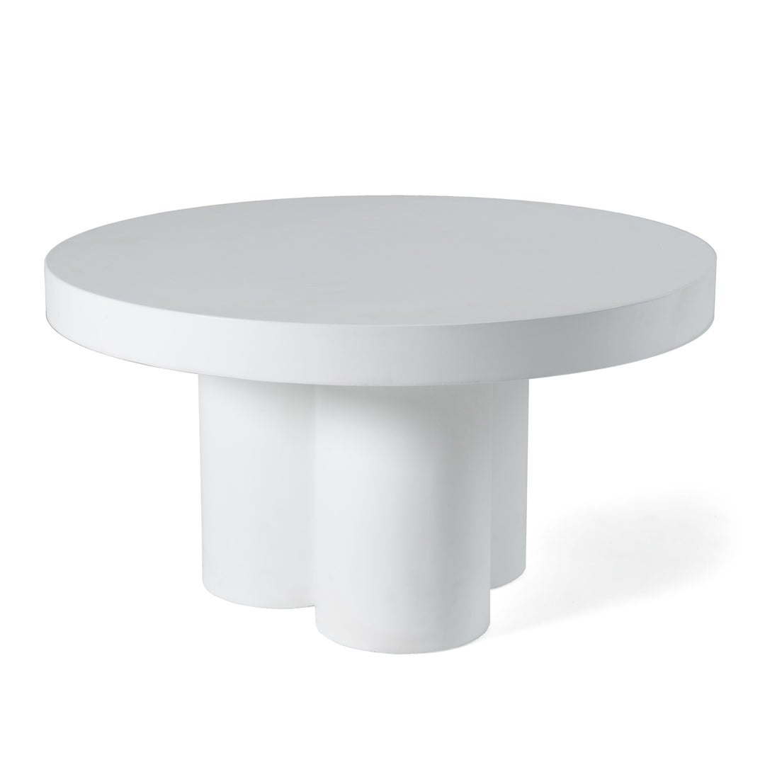 Bruni - Modern White Concrete Coffee Table