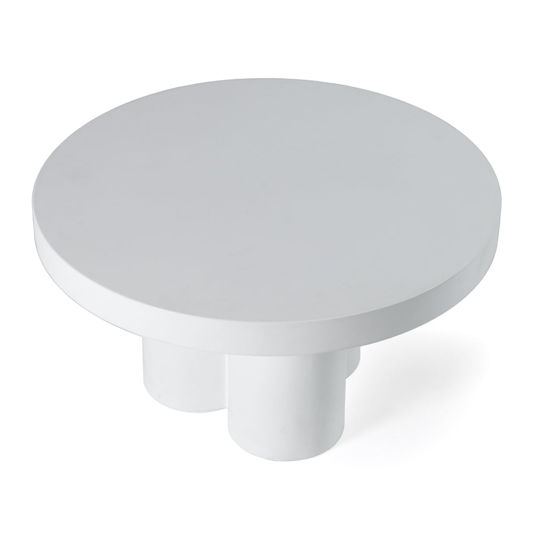 Bruni - Modern White Concrete Coffee Table