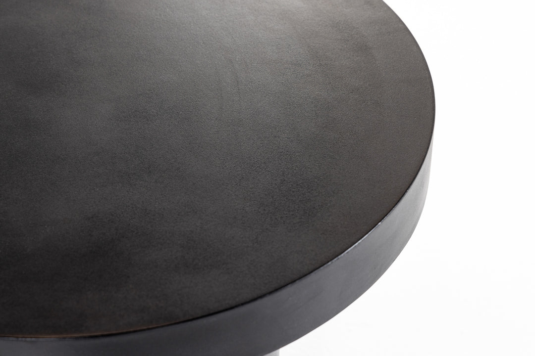 Bruni  Modern Black Concrete End Table