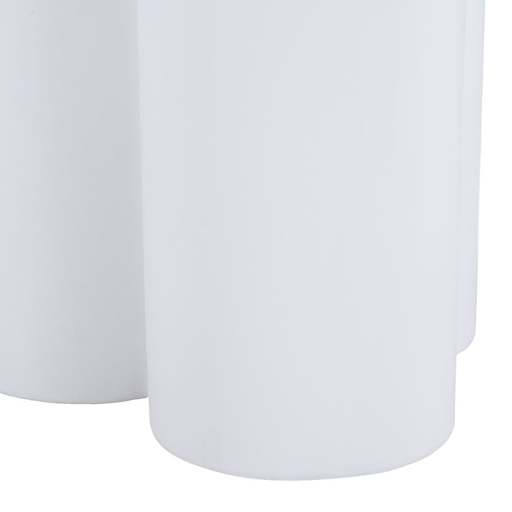 Bruni - Modern White Concrete End Table