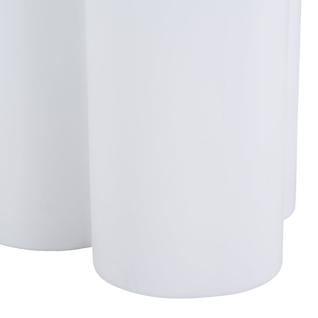 Bruni - Modern White Concrete End Table
