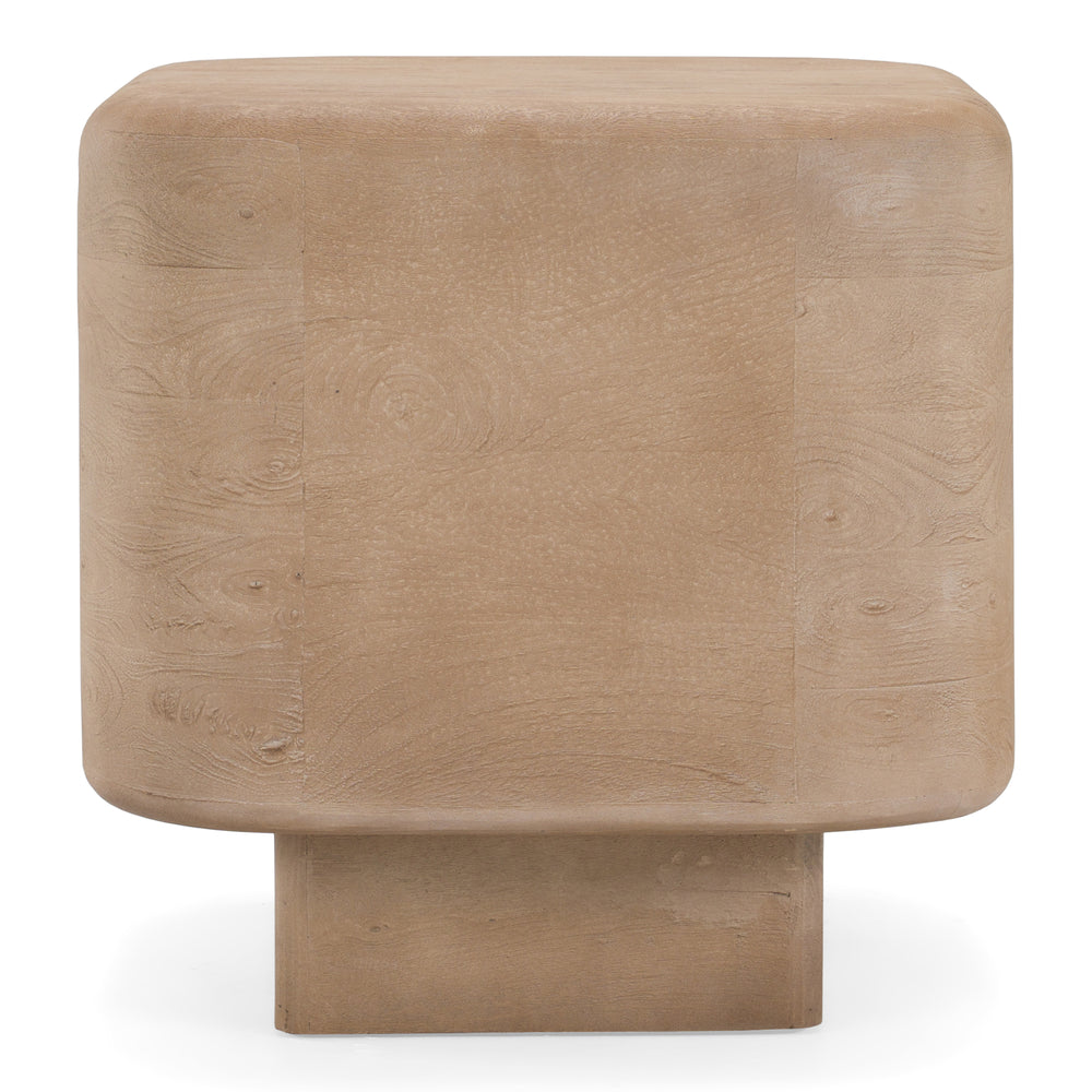 Bruno - Modern Mango Wood Square End Table