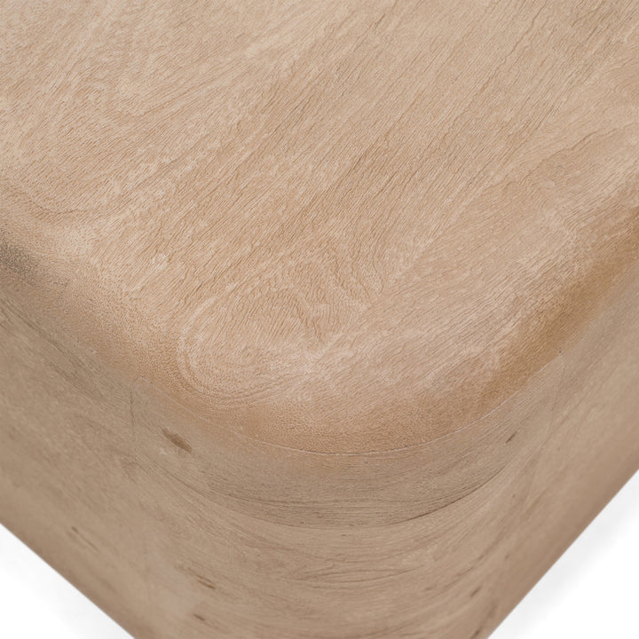 Bruno - Modern Mango Wood Square End Table