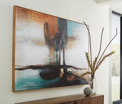 Brunonia Wall Art - Dark Brown Canvas Art modern furniture Contempo Furniture