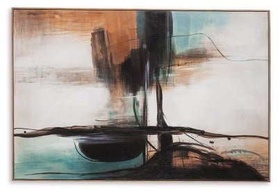 Brunonia Wall Art - Dark Brown Canvas Art modern furniture Contempo Furniture