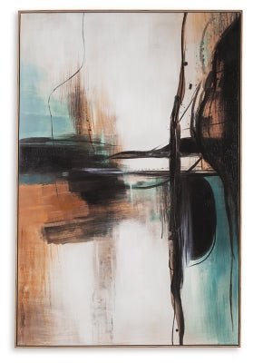 Brunonia Wall Art - Dark Brown Canvas Art modern furniture Contempo Furniture