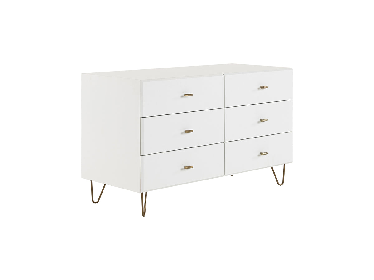 Bryan - Modern White Dresser - View 2