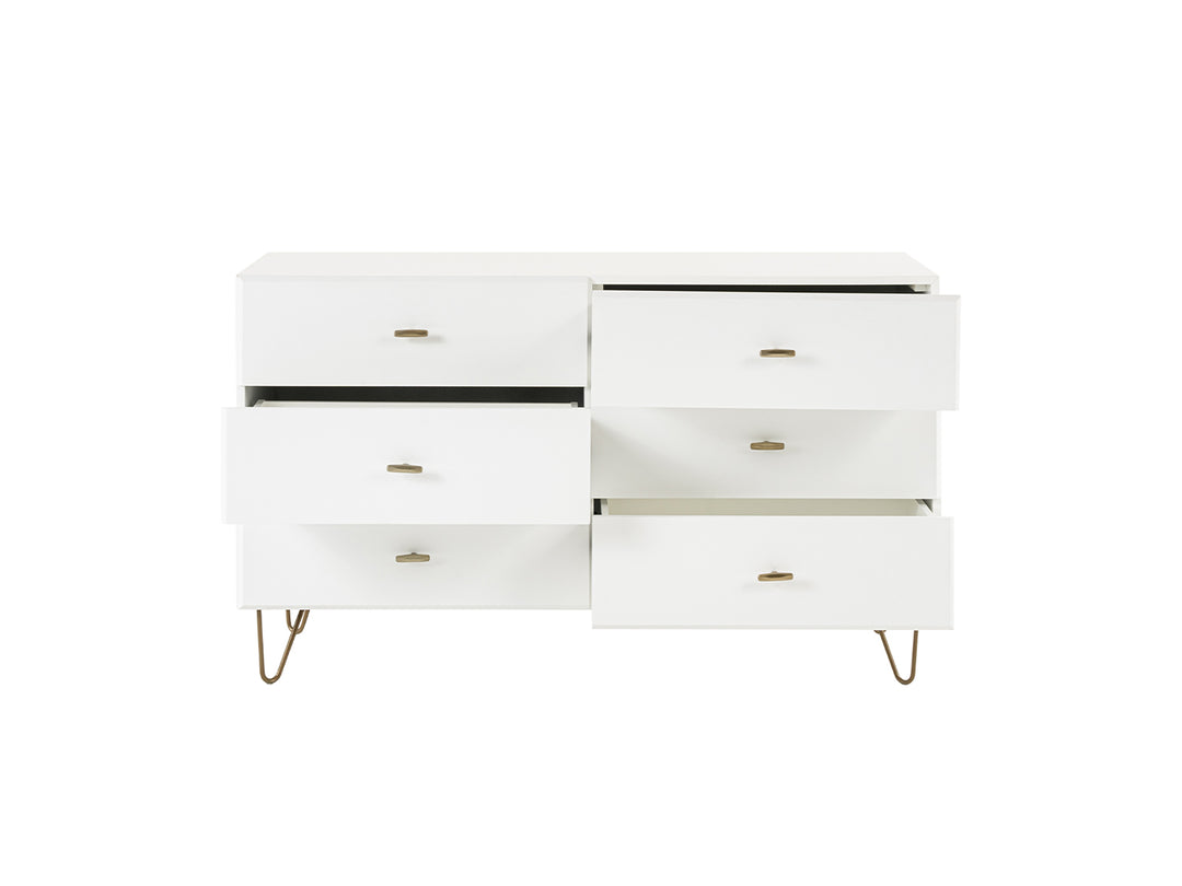 Bryan  Modern White Dresser