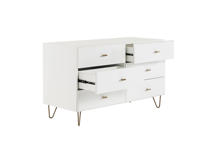 Bryan  Modern White Dresser