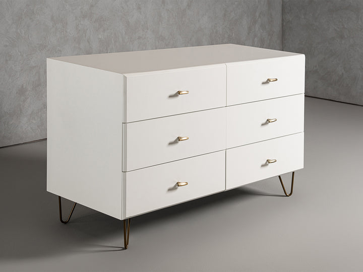 Bryan - Modern White Dresser - View 7