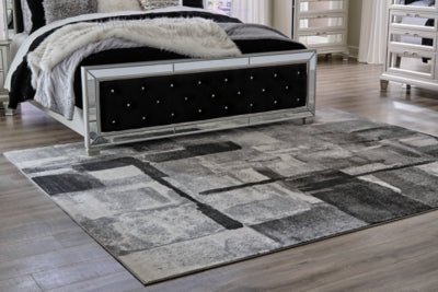 Brycebourne 5'3" x 7'7" Rug - Black Accent Rug modern furniture Contempo Furniture