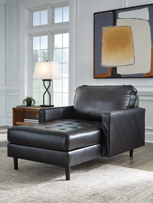 Bryceview Chaise - Black Chaise modern furniture Contempo Furniture