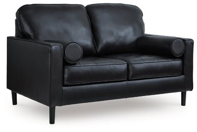 Bryceview Loveseat - Black Stationary Loveseat modern furniture Contempo Furniture