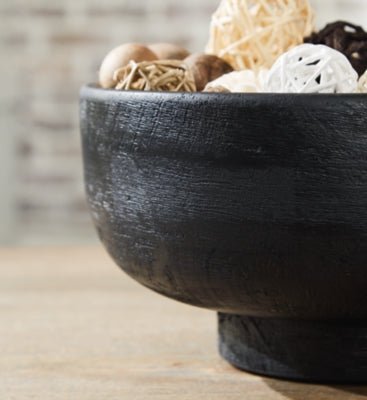 Brynnington Bowl - Black Plate & Bowl modern furniture Contempo Furniture