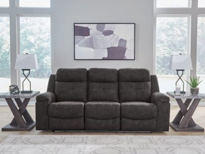 Brysonview Reclining Sofa - Dark Gray Reclining Sofa modern furniture Contempo Furniture