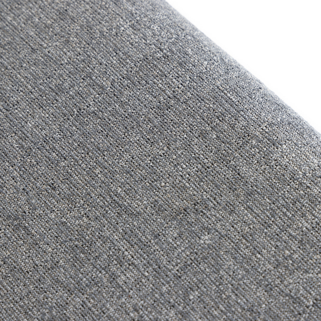 Buchtel  Mid-Century Modern Medium Grey + Gold Arm + Black Dining Chair