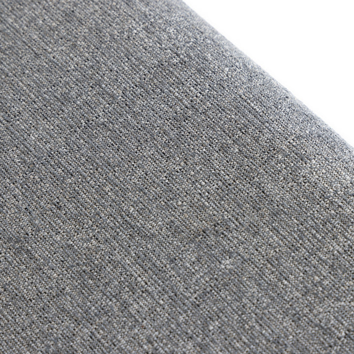 Buchtel  Mid-Century Modern Medium Grey + Gold Arm + Black Dining Chair