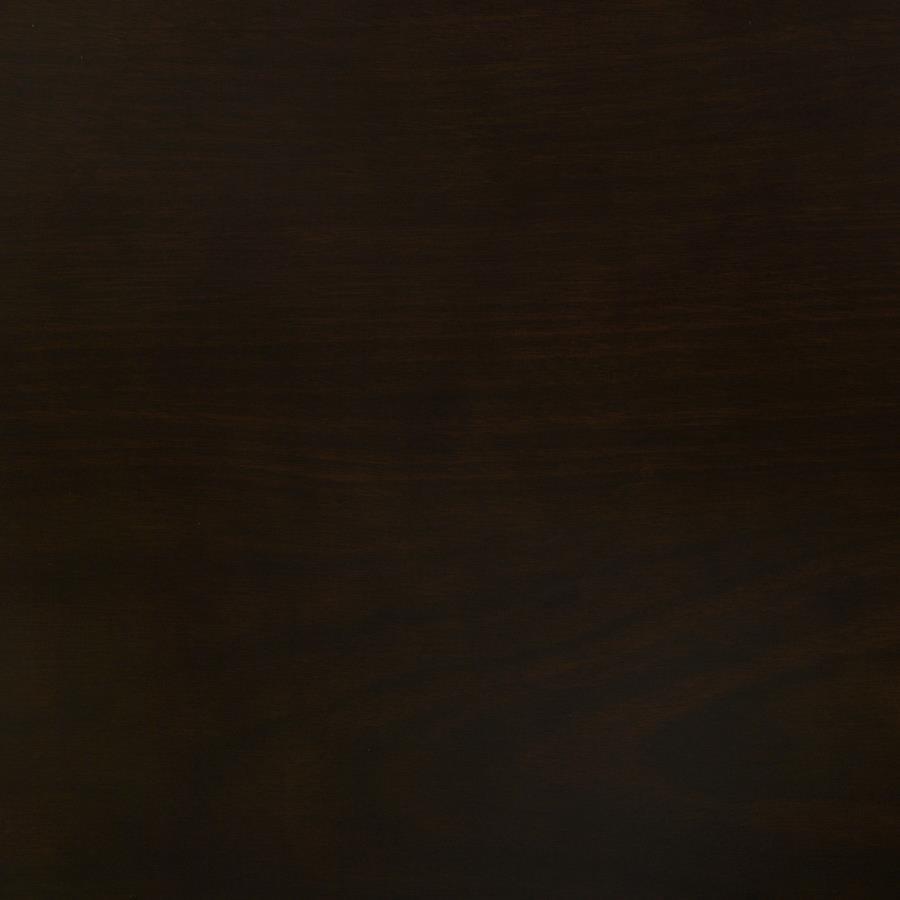 Bucknell - 3 Piece Round Drop Leaf Dining Table Set - Cappuccino 3 - Piece Dining Room Set modern furniture Contempo Furniture