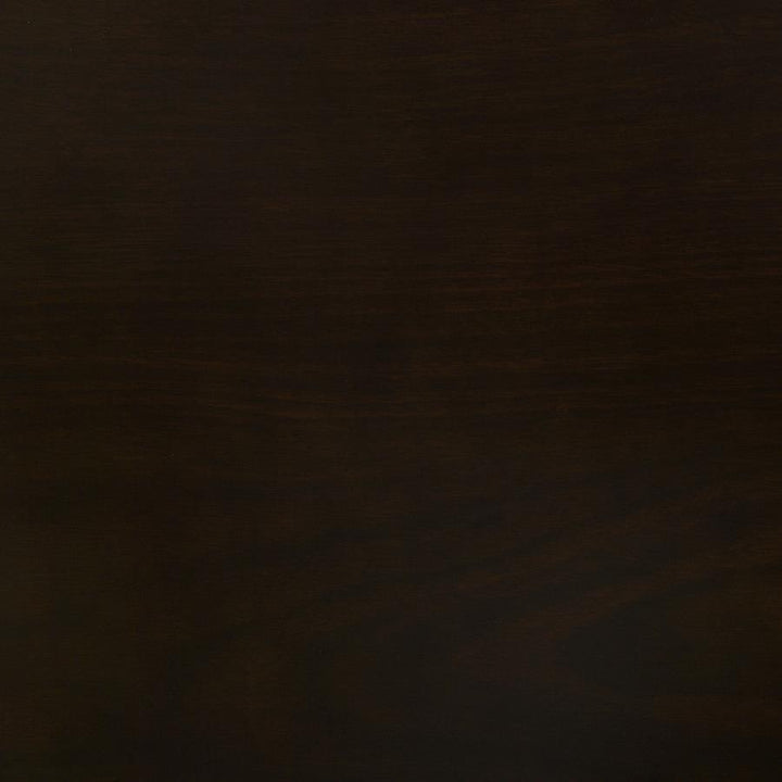 Bucknell - 3 Piece Round Drop Leaf Dining Table Set - Cappuccino 3 - Piece Dining Room Set modern furniture Contempo Furniture