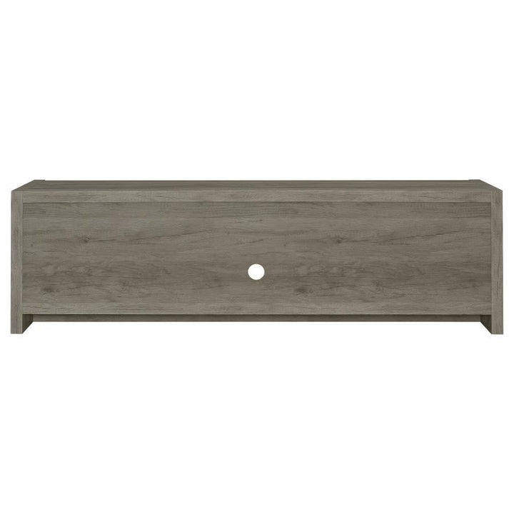 Burke - 2 Door Engineered Wood TV Stand - Gray Driftwood TV Stand modern furniture Contempo Furniture
