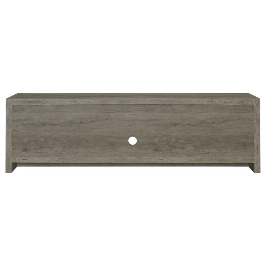 Burke - 2 Door Engineered Wood TV Stand - Gray Driftwood TV Stand modern furniture Contempo Furniture