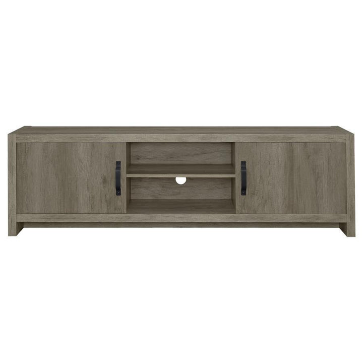 Burke - 2 Door Engineered Wood TV Stand - Gray Driftwood TV Stand modern furniture Contempo Furniture