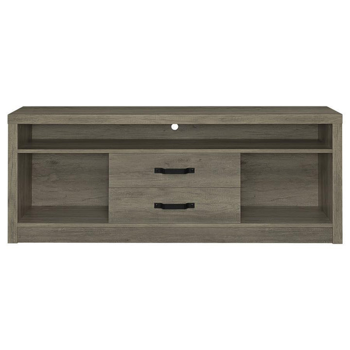 Burke - 2 - Drawer Engineered Wood TV Stand - Gray Driftwood TV Stand modern furniture Contempo Furniture