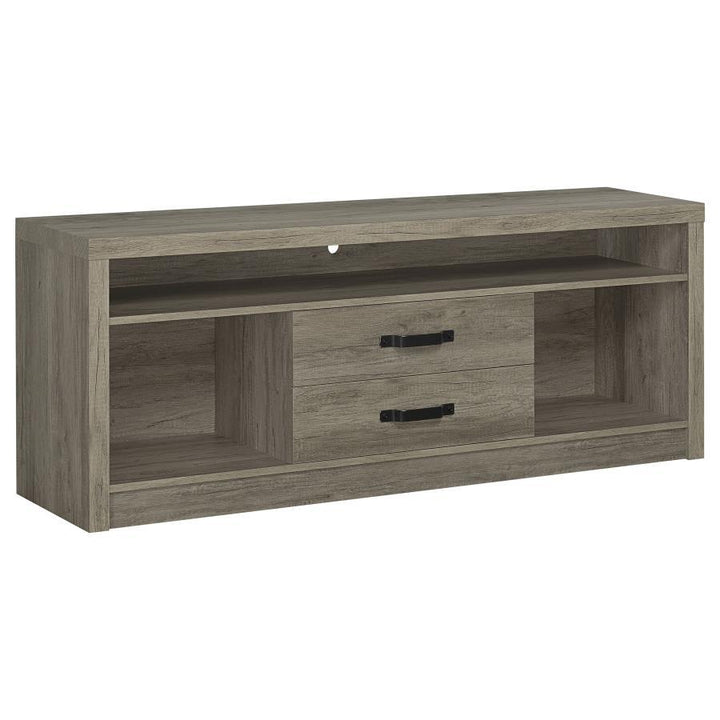 Burke - 2 - Drawer Engineered Wood TV Stand - Gray Driftwood TV Stand modern furniture Contempo Furniture