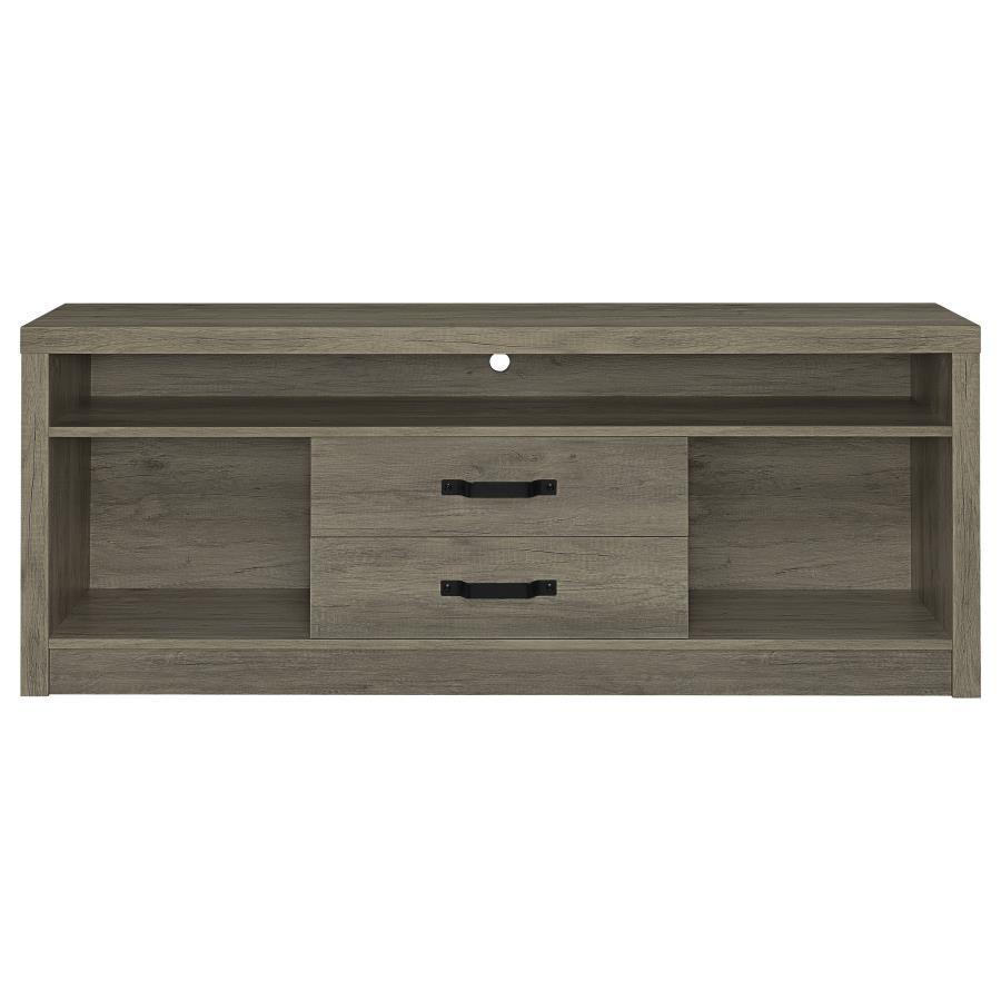 Burke - 3 Piece TV Entertainment Center - Gray Driftwood Entertainment Centers modern furniture Contempo Furniture