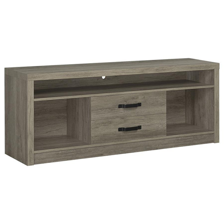 Burke - 3 Piece TV Entertainment Center - Gray Driftwood Entertainment Centers modern furniture Contempo Furniture
