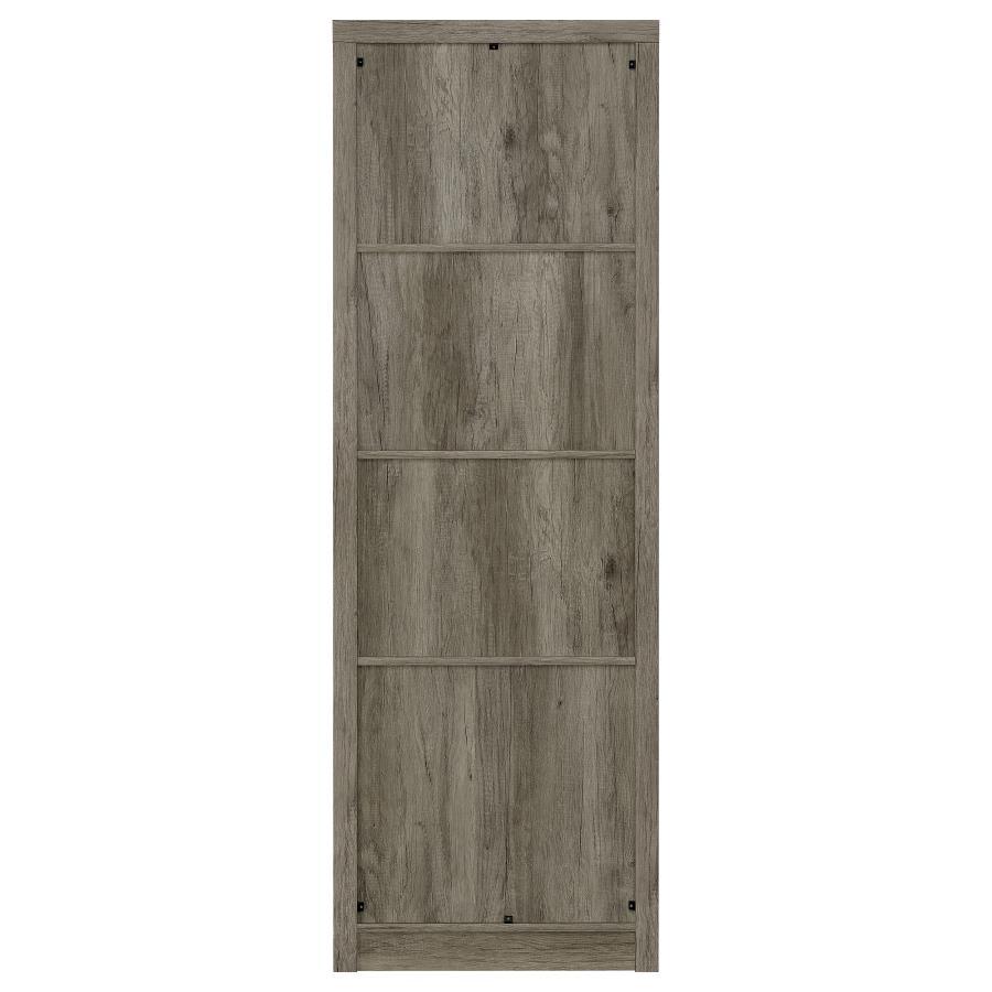 Burke - 3 - Shelf Engineered Wood Media Tower - Gray Driftwood Piers modern furniture Contempo Furniture