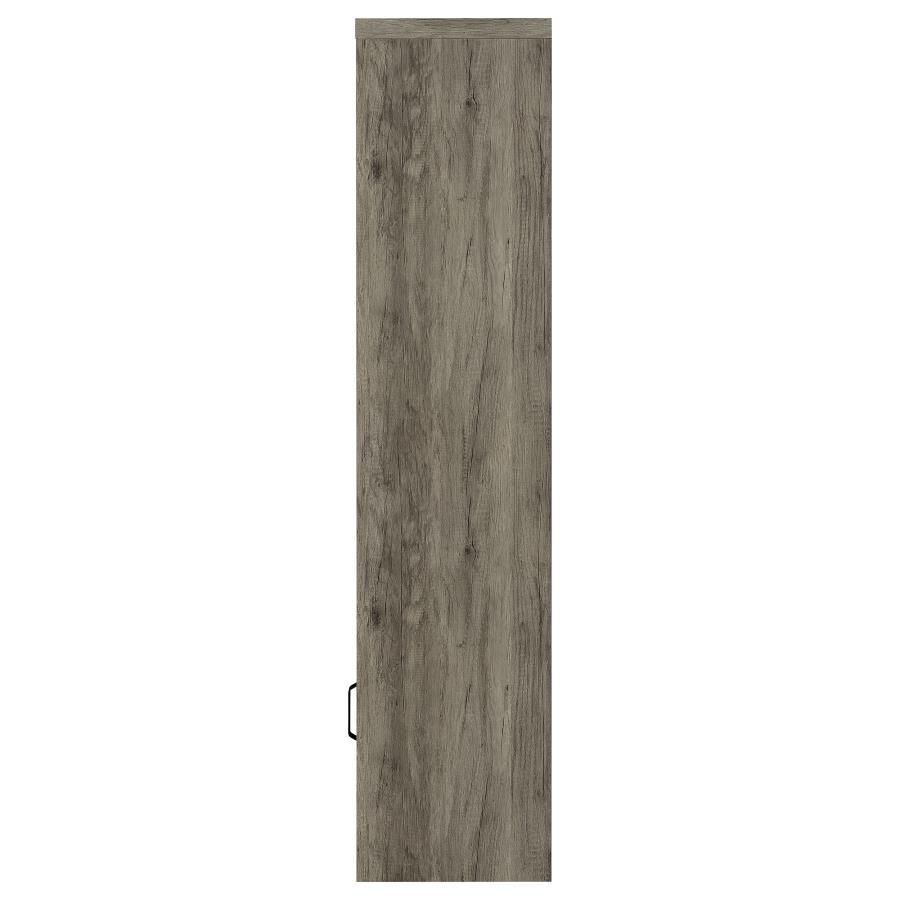 Burke - 3 - Shelf Engineered Wood Media Tower - Gray Driftwood Piers modern furniture Contempo Furniture