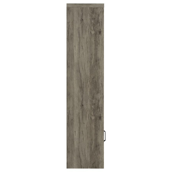 Burke - 3 - Shelf Engineered Wood Media Tower - Gray Driftwood Piers modern furniture Contempo Furniture