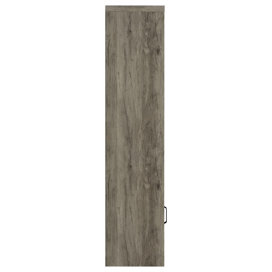 Burke - 3 - Shelf Engineered Wood Media Tower - Gray Driftwood Piers modern furniture Contempo Furniture
