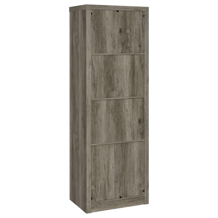 Burke - 3 - Shelf Engineered Wood Media Tower - Gray Driftwood Piers modern furniture Contempo Furniture