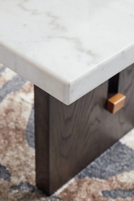 Burkhaus Coffee Table - White Cocktail Table modern furniture Contempo Furniture