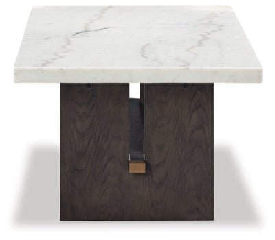 Burkhaus Coffee Table - White Cocktail Table modern furniture Contempo Furniture