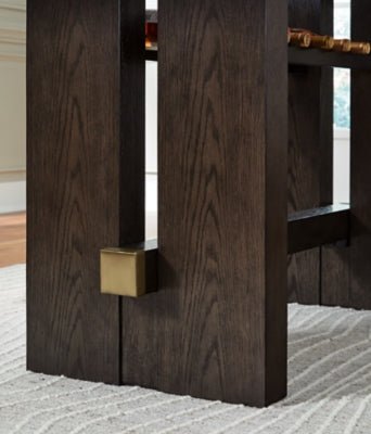 Burkhaus Counter Height Dining Table - Dark Brown Counter Table modern furniture Contempo Furniture