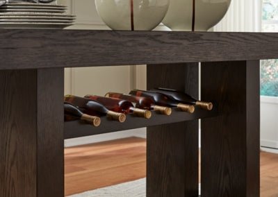 Burkhaus Counter Height Dining Table - Dark Brown Counter Table modern furniture Contempo Furniture