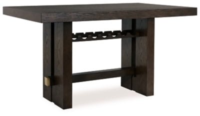 Burkhaus Counter Height Dining Table - Dark Brown Counter Table modern furniture Contempo Furniture