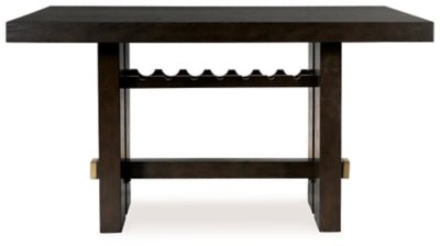 Burkhaus Counter Height Dining Table - Dark Brown Counter Table modern furniture Contempo Furniture