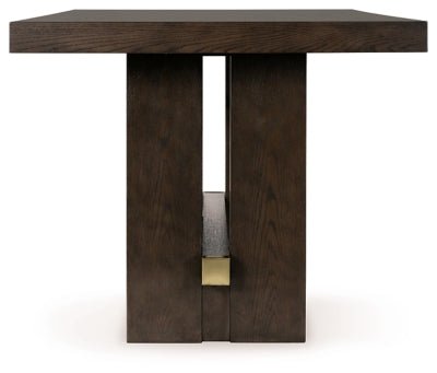 Burkhaus Counter Height Dining Table - Dark Brown Counter Table modern furniture Contempo Furniture