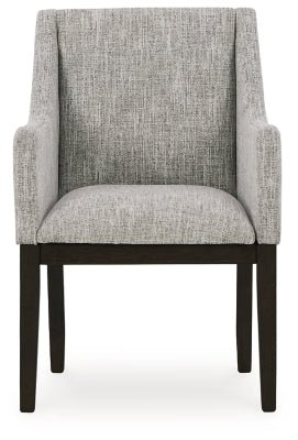 Burkhaus Dining Arm Chair - Dark Brown Chair Set modern furniture Contempo Furniture