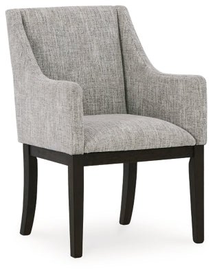 Burkhaus Dining Arm Chair - Dark Brown Chair Set modern furniture Contempo Furniture