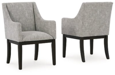 Burkhaus Dining Arm Chair - Dark Brown Chair Set modern furniture Contempo Furniture